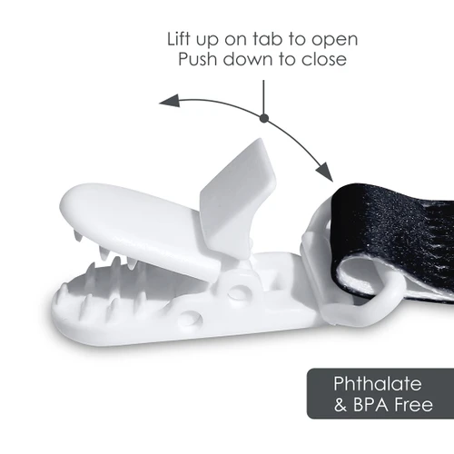 Las Vegas Raiders Pacifier Clip 2-Pack