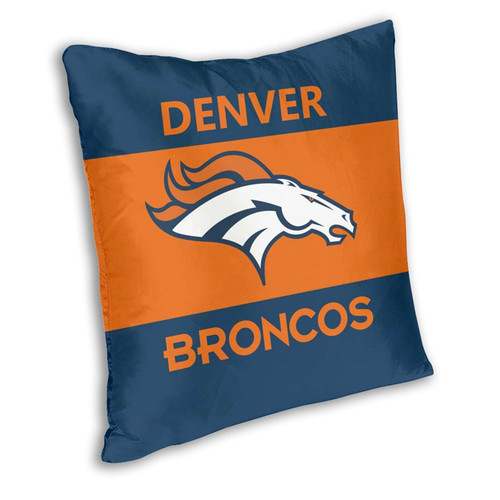 Denver Broncos 2pc 18" x 18" Pillow Case Covers (Printed 1 Side)