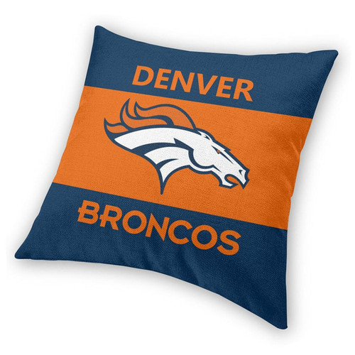 Denver Broncos 2pc 18" x 18" Pillow Case Covers (Printed 1 Side)