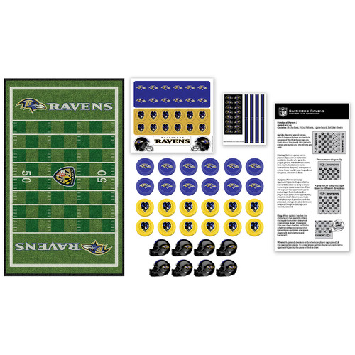 Baltimore Ravens Checkers Board Game