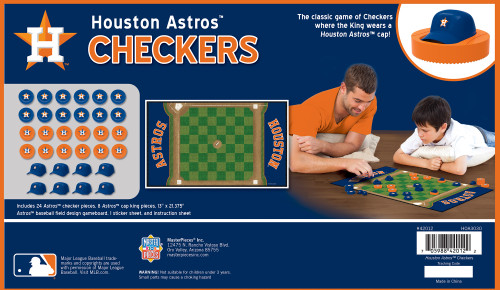 Houston Astros Checkers Board Game