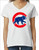 Chicago Cubs Women's  V-Neck T-Shirt