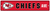 Kansas City Chiefs Team Color Street Sign Décor 5"x 24"