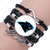 Carolina Panthers Love Leather/Suede Bracelet