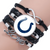 Indianapolis Colts Love Leather/Suede Bracelet