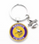 Minnesota Vikings Pendant w/Love Football Charm Acrylic/Key Chain
