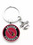 Arizona Cardinals Pendant w/Love Football Charm Acrylic/Key Chain