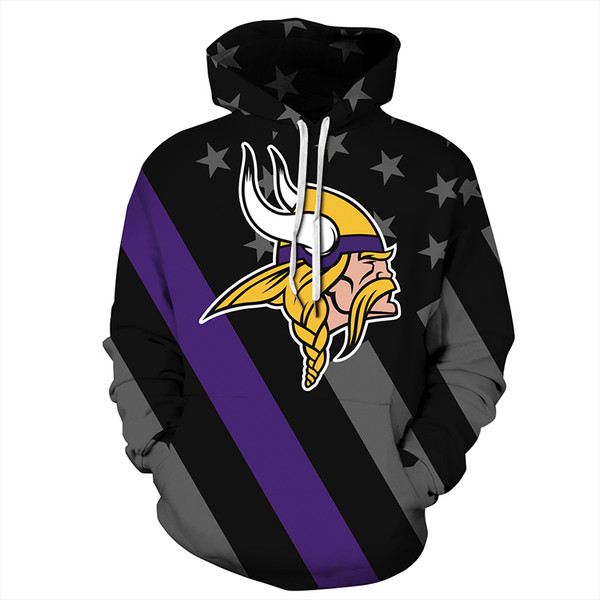 Minnesota Vikings Stars & Stripes Unisex Hoodie