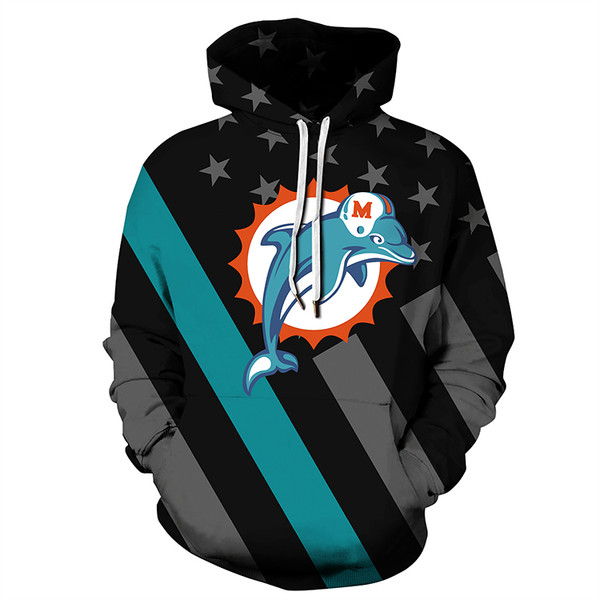 Miami Dolphins Stars & Stripes Unisex Hoodie