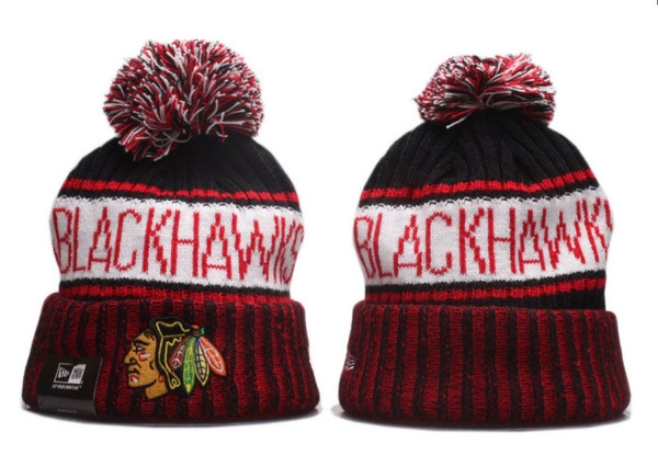 Chicago Blackhawks Pom Beanie