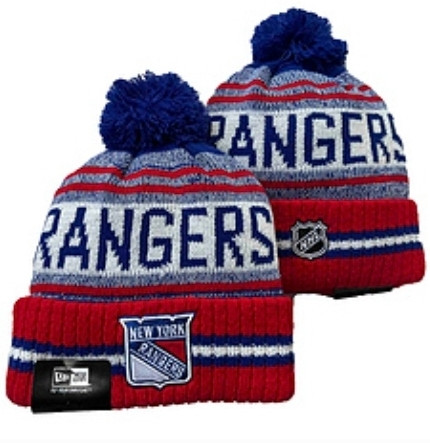 New York Rangers Pom Knit Beanie
