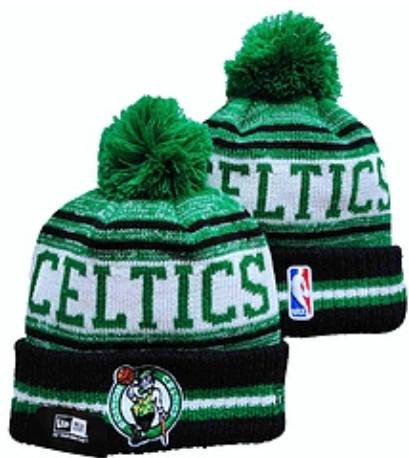 Boston Celtics Pom Knit Beanie