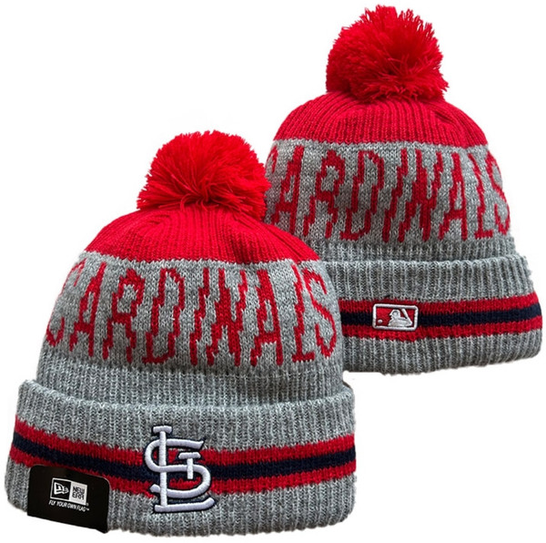 St Louis Cardinals Pom Knit Beanie