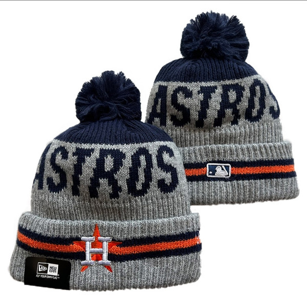 Houston Astros Pom Knit Beanie
