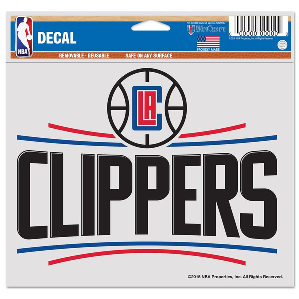 Los Angeles Clippers Fan Decals 5" x 6"