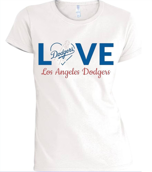 Los Angeles Dodgers Love Women's T-Shirt