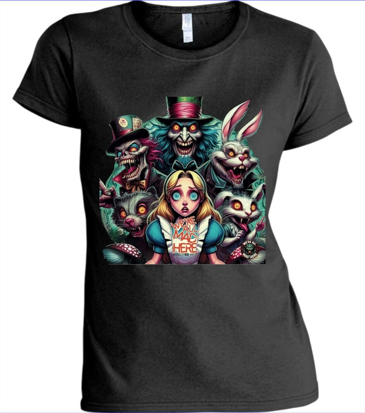Alice In Wonderland Evil Cute Women's Shirt