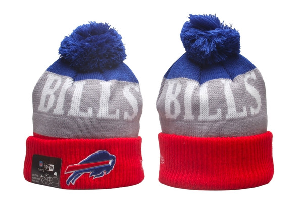 Buffalo Bills Pom Knit Beanie #3