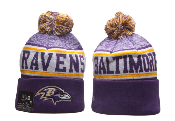 Baltimore Ravens Pom Knit Beanie