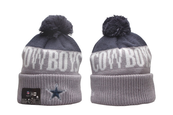 Dallas Cowboys Pom Knit Beanie #3