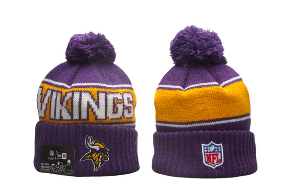 Minnesota Vikings Pom Knit Beanie #3