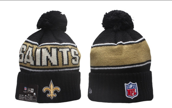 New Orleans Saints Pom Knit Beanie #2