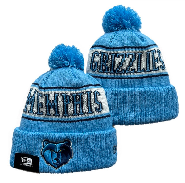 Memphis Grizzlies Pom Knit Beanie