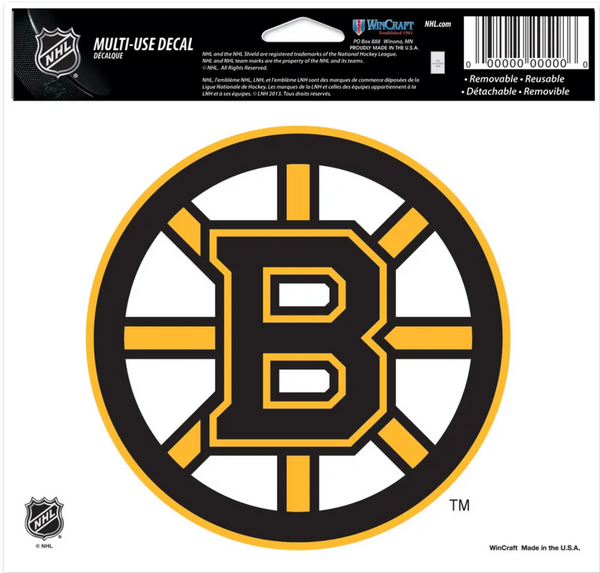 Boston Bruins Fan Decals 5" x 6"