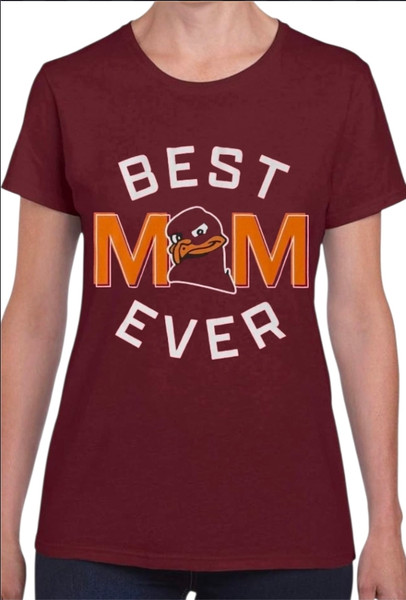 Virginia Tech Hokies "Best Mom Ever" Women's T-Shirt