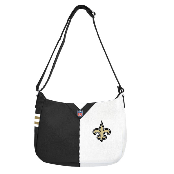 New Orleans Saints Pebble Split Hobo Purse