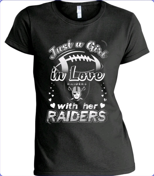 Las Vegas Raiders "Just A Girl" T-Shirt