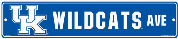 Kentucky Wildcats Team Color Street Sign Décor 5"x 24"