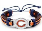 Chicago Bears Leather Twist Unisex Bracelet