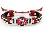 San Francisco 49ers Leather Twist Unisex Bracelet