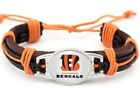 Cincinnati Bengals Leather Twist Unisex Bracelet Name