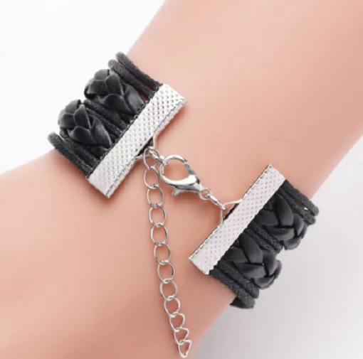 San Francisco 49ers Love Leather/Suede Bracelet