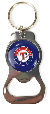 Texas Rangers Bottle Opener Key Chain - Metal Finish