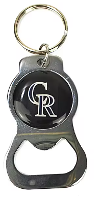 Colorado Rockies Bottle Opener Key Chain - Metal Finish