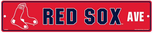 Boston Red Sox Team Color Street Sign Décor 5"x 24"