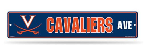 Virginia Cavaliers Team Color Street Sign Décor 5"x 24"