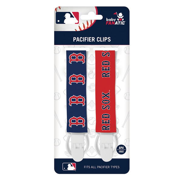 Boston Red Sox Pacifier Clip 2-Pack
