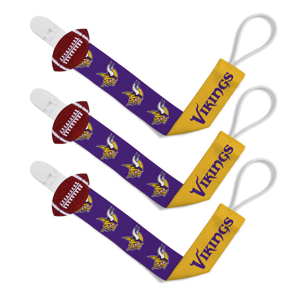 Minnesota Vikings Pacifier Clip 2-Pack