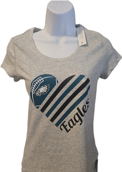 Philadelphia Eagles Women's Love V-Neck Tee Short Sleeves