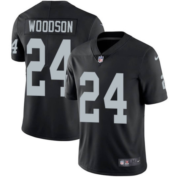 Las Vegas Raiders Charles Woodson #24 Stitched NFL Jersey