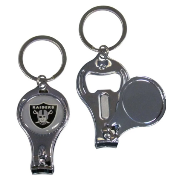 Las Vegas Raiders Nail Care/Bottle Opener Key Chain