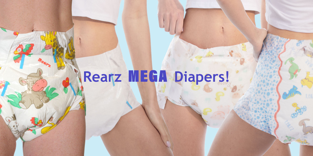 Rearz Mega Diapers - Experience the latest in ABDL diaper innovation. Rearz Mega Diapers - Experience the latest in ABDL diaper innovation.