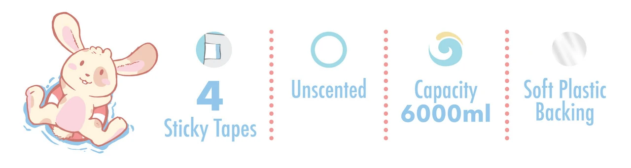 Splash diaper features
