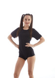 Black Unisex Adult Bodysuit