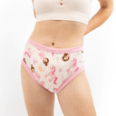 Front-view of modeled Princess training pants.
