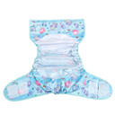Monsters diaper wrap extended open, inner-side.